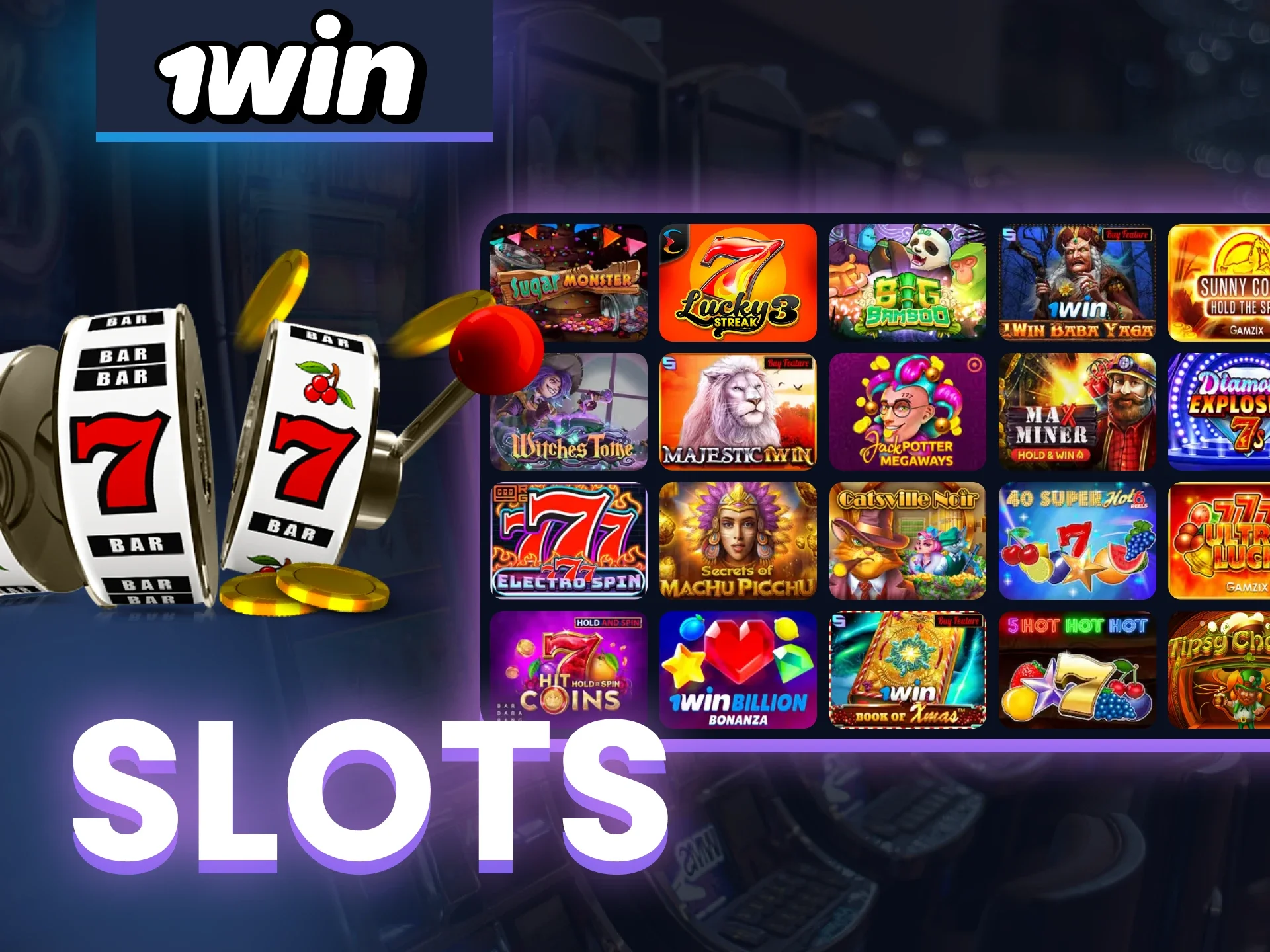 For live casino games at 1win, go to the Slots section.