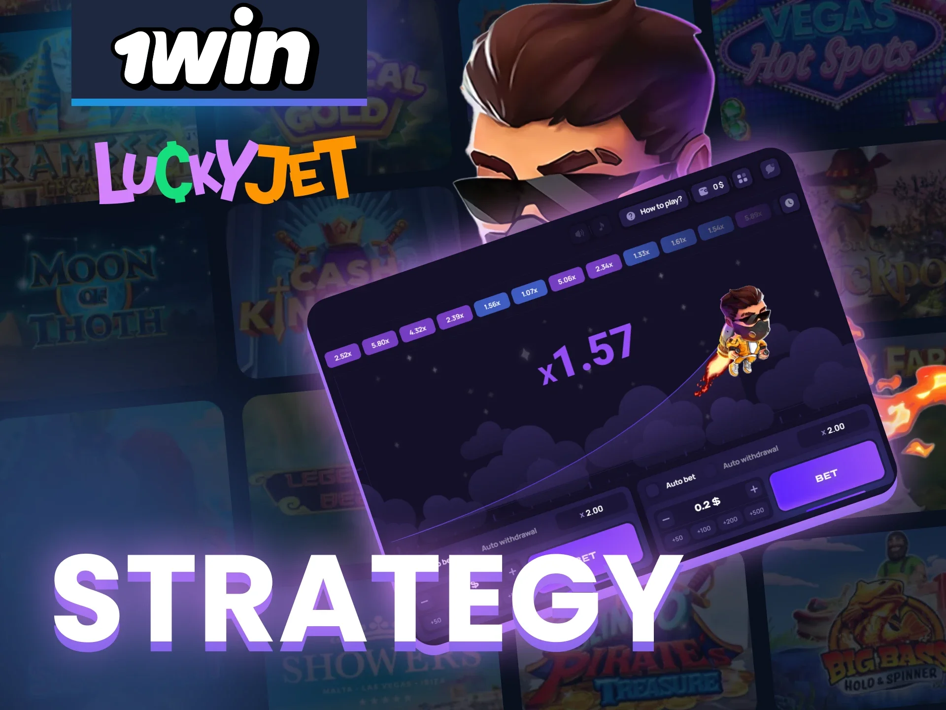 Learn winning strategies at Lucky Jet 1win from experienced players to earn more on your bets.